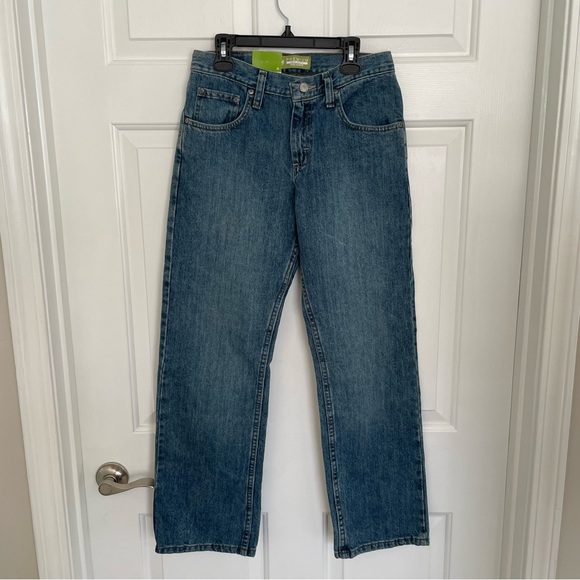 Lee Premium Select Relaxed Straight Leg Jeans Adjustable Waist Size 14 N… - Picture 1 of 9